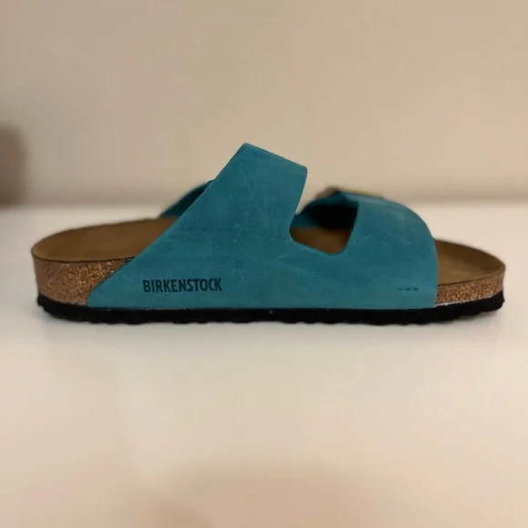 Birkenstock Womens Blue Sandals - Picture 3 of 5
